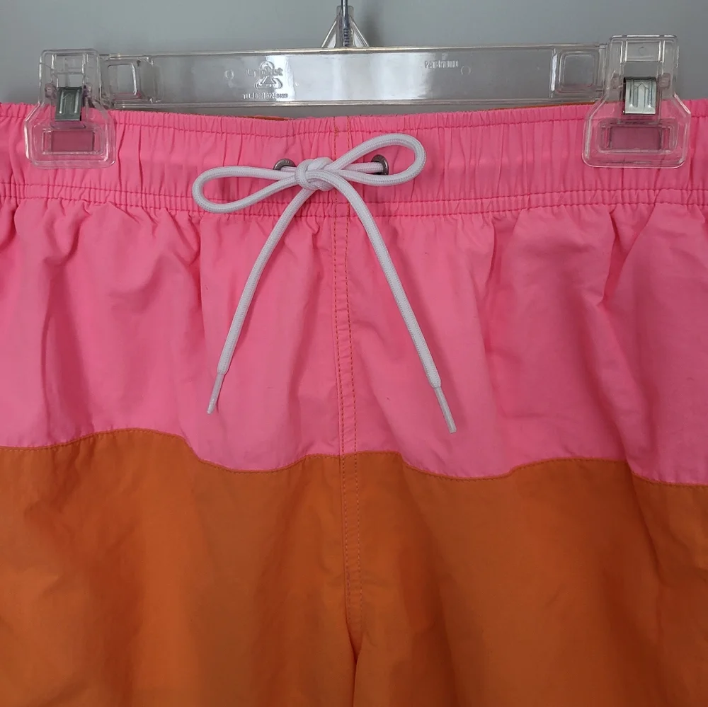 Nautica Performance Quick Dry Colorblock Swim Trunks Shorts‎ New Size Medium